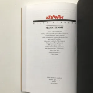 Nesmrtelnost, Milan Kundera
