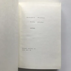 Vita nuova (Kartinky), Bohumil Hrabal