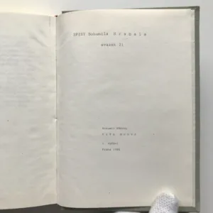 Vita nuova (Kartinky), Bohumil Hrabal