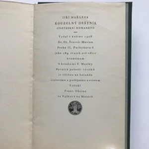 Kouzelný deštník, Jiří Mařánek, František Muzika