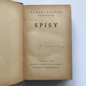 Spisy, Hubert Gordon Schauer