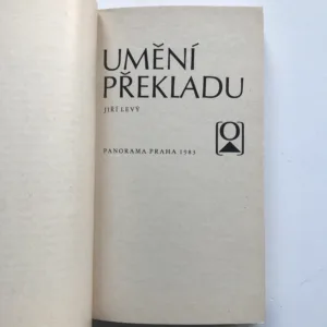 Umění překladu, Jiří Levý