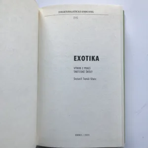Exotika (Výbor z prací tartuské školy), Tomáš Glanc