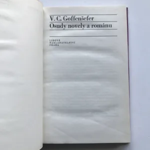 Osudy novely a románu, Veniamin Cezarevič Goffenšefer