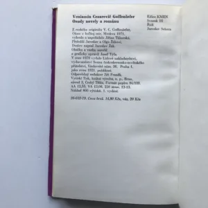 Osudy novely a románu, Veniamin Cezarevič Goffenšefer