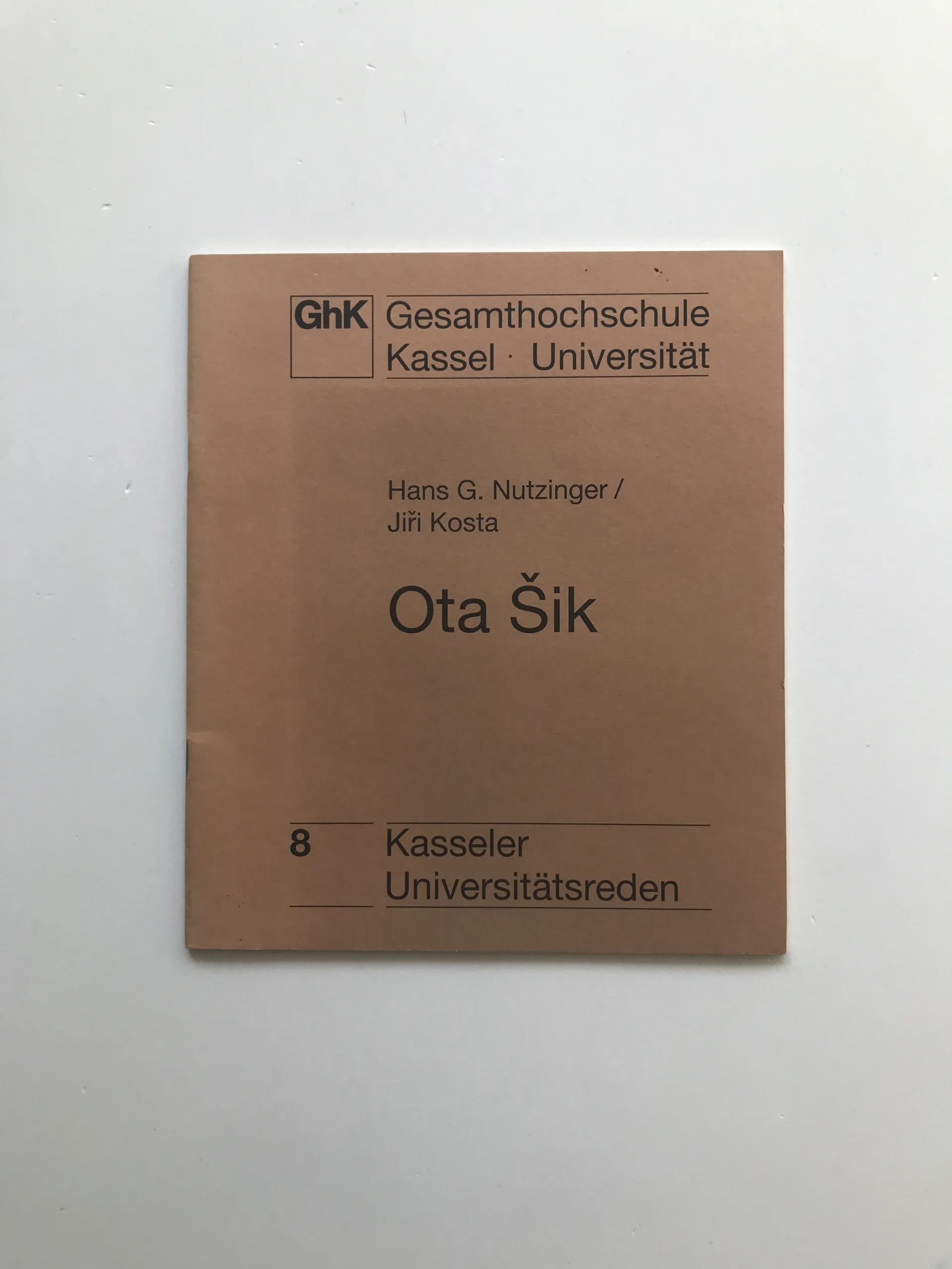 Ota Šik, Hans G. Nutzinger, Jiří Kosta