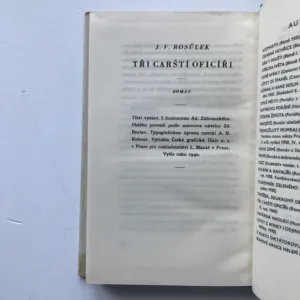 Tři carští oficíři, Jan Václav Rosůlek, Zdeněk Burian, Adolf Zábranský