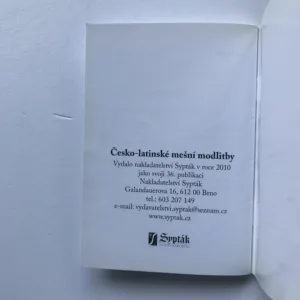 Česko-latinské mešní modlitby