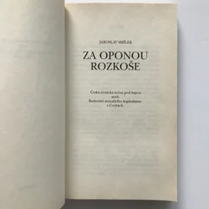 Za oponou rozkoše (Česká erotická scéna pod lupou), Jaromír Smílek