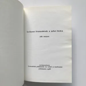 Kašpar Šternberk a jeho doba, Jiří Majer