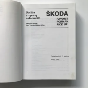 Údržba a opravy automobilů Škoda Favorit, Forman, Pick up, Jaroslav Andrt, Tomáš Malina