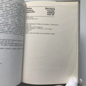 Údržba a opravy automobilů Škoda Favorit, Forman, Pick up, Jaroslav Andrt, Tomáš Malina