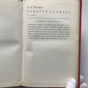 Evropan se vrací (Dobrodružství dlouhé 25.000 kilometrů, které prožili dva Evropané v malém voze mezi Prahou a Horou, která kouří), František Alexander Elstner