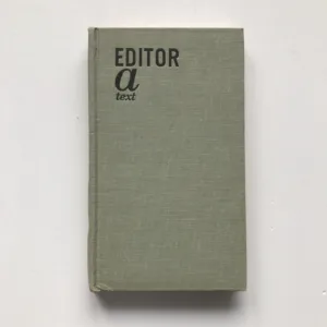 Editor a text (Úvod do praktické textologie)