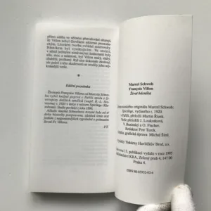 Francois Villon – život básníka, Marcel Schwob