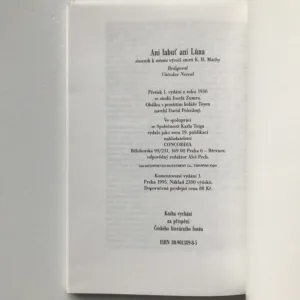 Ani labuť ani Lůna (Sborník k stému výročí smrti Karla Hynka Máchy)