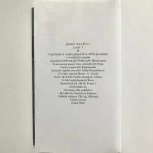 Listář 1, Josef Palivec