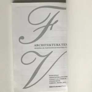 Architektura textu (Sborník k 80. narozeninám Františka Všetičky), Libor Pavera, Ivo Pospíšil