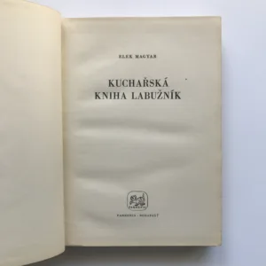 Kuchařská kniha Labužník, Elek Magyar
