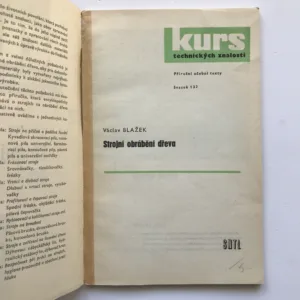 Strojní obrábění dřeva, Václav Blažek