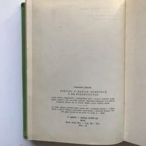 Květiny v našich domovech a na pracovištích, František Jirásek