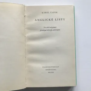 Anglické listy, Karel Čapek
