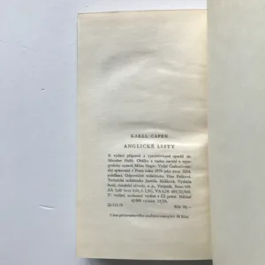 Anglické listy, Karel Čapek