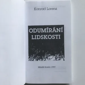 Odumírání lidskosti, Konrad Lorenz