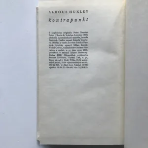 Kontrapunkt, Aldous Huxley