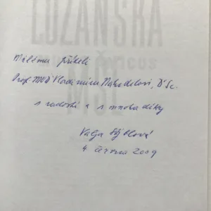 Lužanská mše – Music amicus (podpis autorky), Valja Stýblová