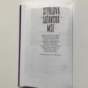 Lužanská mše – Vita brevis (podpis autorky), Valja Stýblová