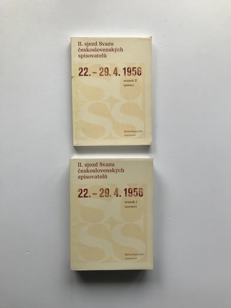 II. sjezd Svazu československých spisovatelů 22.-29. 4. 1956 (2 svazky), Michal Bauer