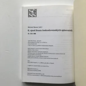 II. sjezd Svazu československých spisovatelů 22.-29. 4. 1956 (2 svazky), Michal Bauer