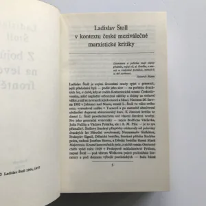 Z bojů na levé frontě, Ladislav Štoll