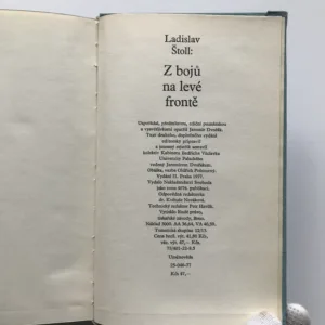 Z bojů na levé frontě, Ladislav Štoll