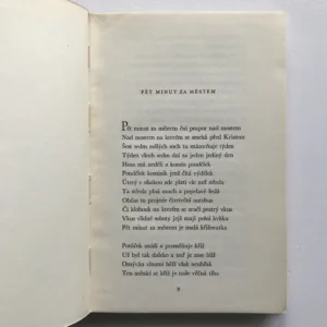 Pět minut za městem (Dílo VIII), Vítězslav Nezval