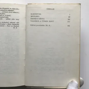 Karneval / Monako / Řetěz štěstí / Valérie a týden divů, Vítězslav Nezval