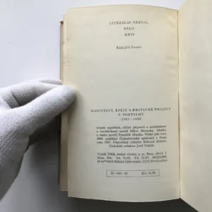 Manifesty, eseje a kritické projevy z poetismu (1921-1930)(Dílo XXIV), Vítězslav Nezval