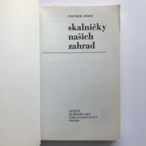 Skalničky našich zahrad, Čestmír Böhm