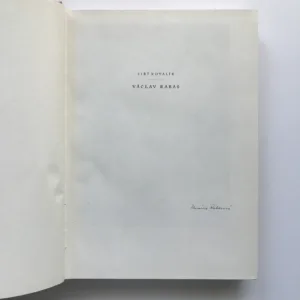 Václav Rabas – Kronika jeho života a díla (podpis Hermína Rabasová), Jiří Kotalík