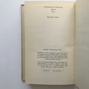 Básně všedního dne (Dílo XII), Vítězslav Nezval