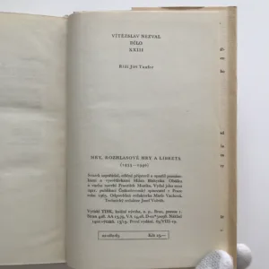 Hry, rozhlasové hry a libreta (1935-1940) (Dílo XXIII), Vítězslav Nezval
