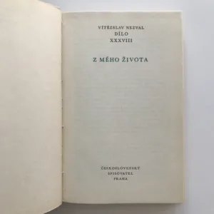 Z mého života (Dílo XXXVIII), Vítězslav Nezval