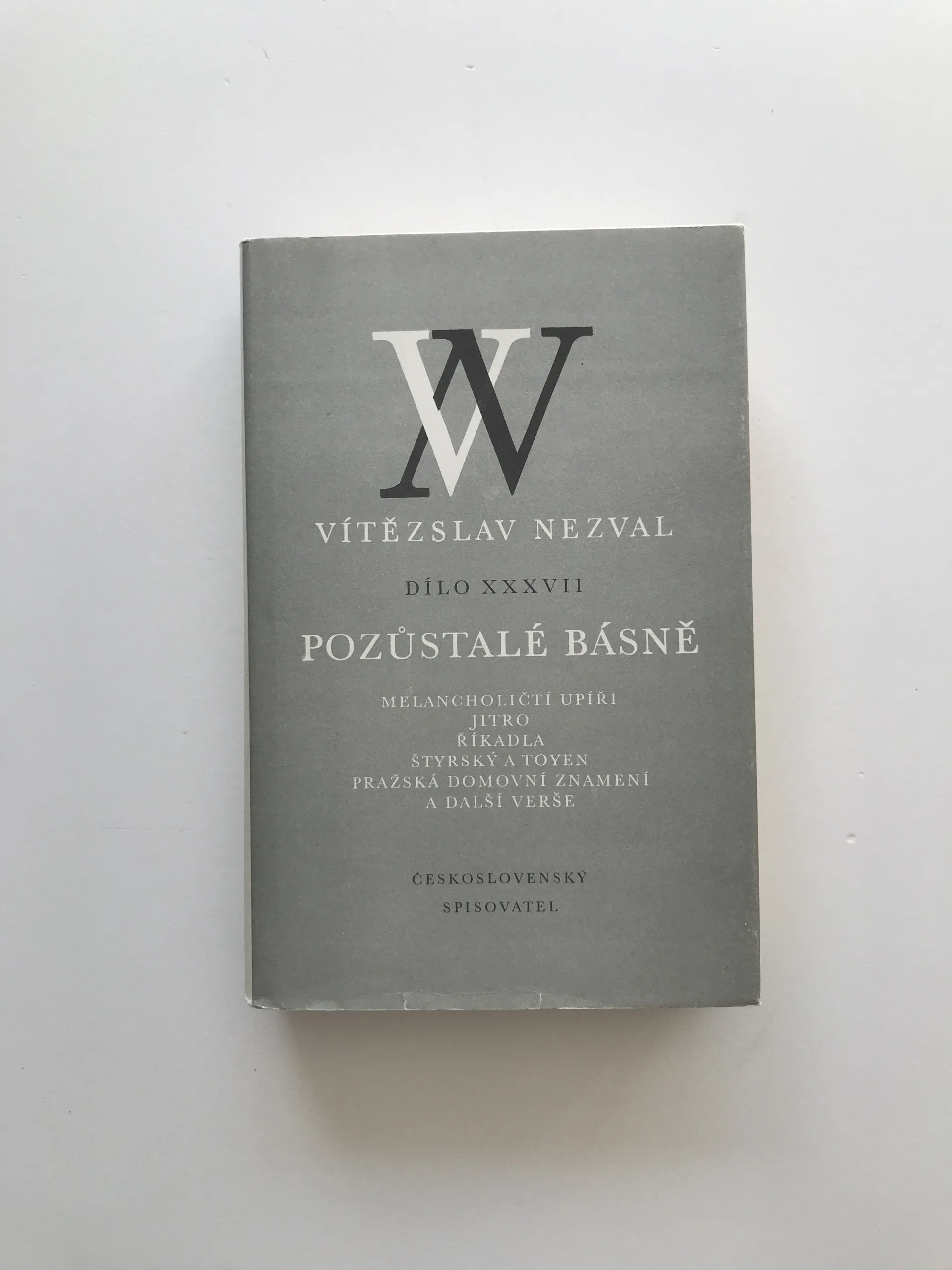 Pozůstalé básně (Dílo XXXVII), Vítězslav Nezval