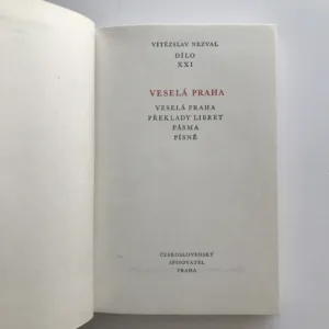 Veselá Praha (Dílo XXI), Vítězslav Nezval