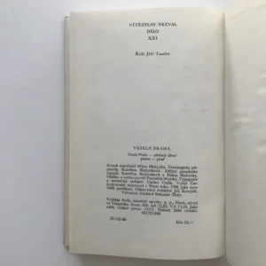Veselá Praha (Dílo XXI), Vítězslav Nezval