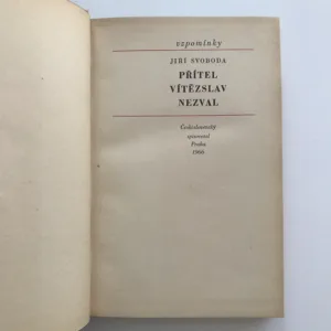 Přítel Vítězslav Nezval, Jiří Svoboda