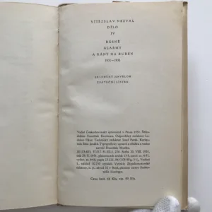 Básně, alarmy a rány na buben (1931-1932) (Dílo IV), Vítězslav Nezval