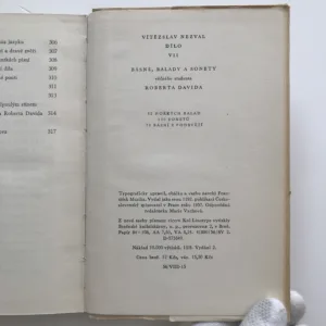 Básně, balady a sonety věčného studenta Roberta Davida (Dílo VII), Vítězslav Nezval