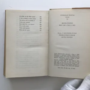 Matka naděje (Básně o ženě, o Praze a o matce) (Dílo VI), Vítězslav Nezval